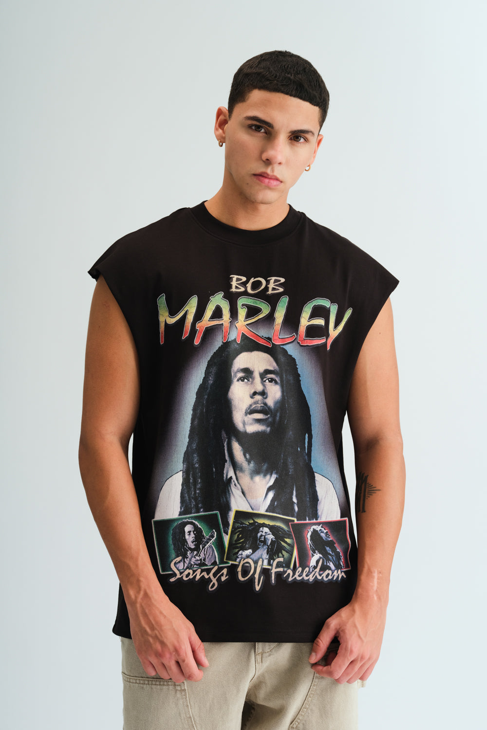 Faded Bob Marley Oversized Tank