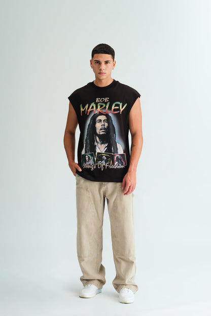 Faded Bob Marley Oversized Tank