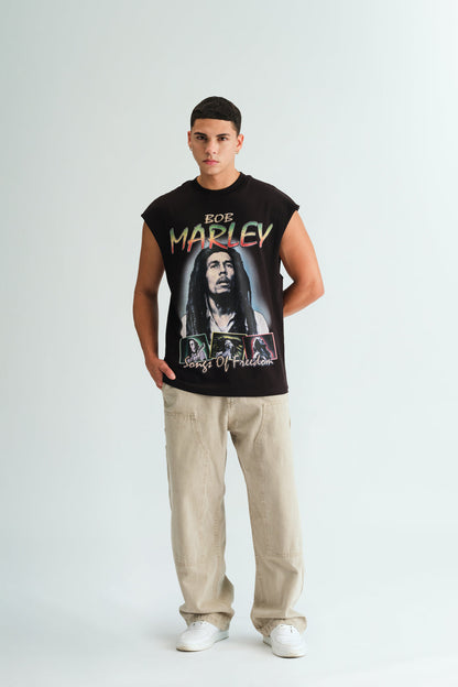 Faded Bob Marley Oversized Tank