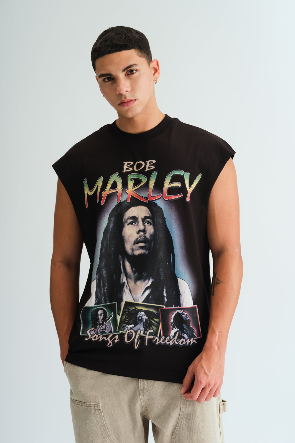 Faded Bob Marley Oversized Tank